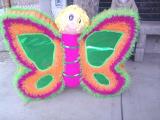 piñata grande de mariposa tipo tambor